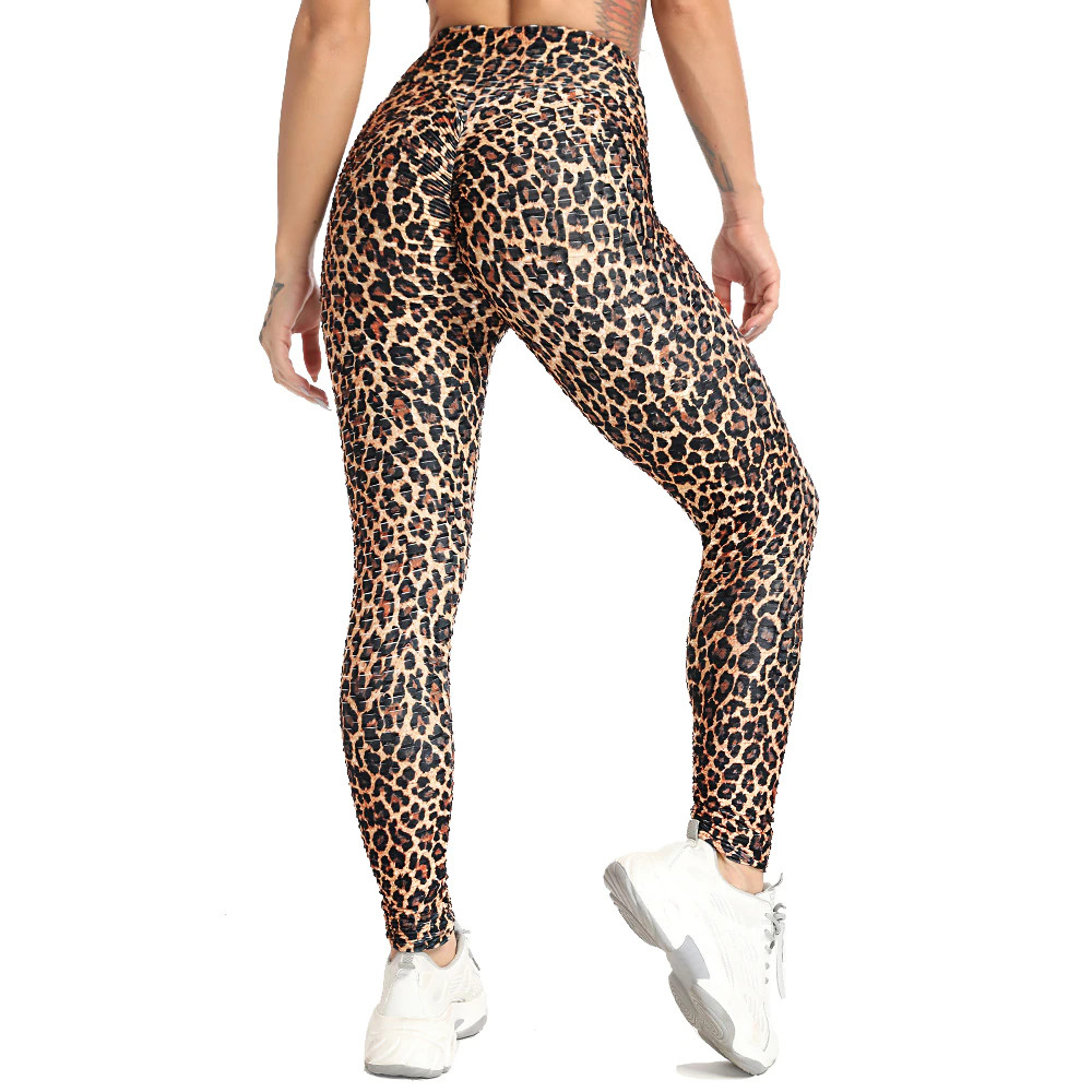 Leopárd mintás Alakformáló, Sport leggings tik-tok, push up leggings
